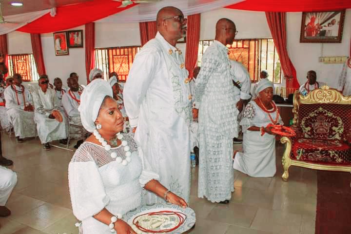 The installation of High Chief Collins Cocodia as the Traditional Prime Minister 