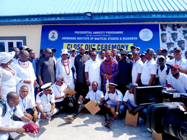 The cadets/delegates in a group photograph with the PAP administrator and others shortly after the programme