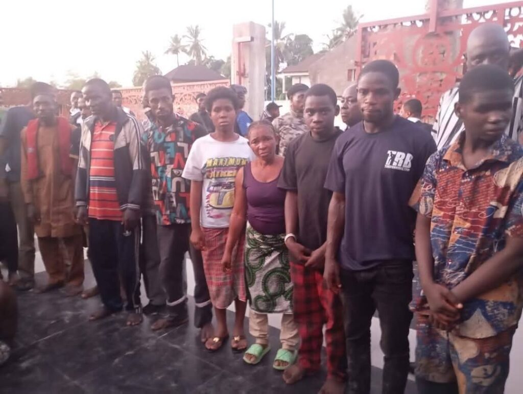 The rescued kidnapped victims